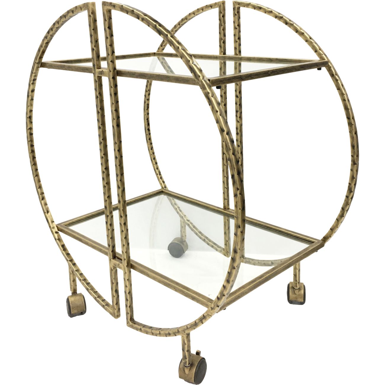 Saturn Hammered Drinks Trolley