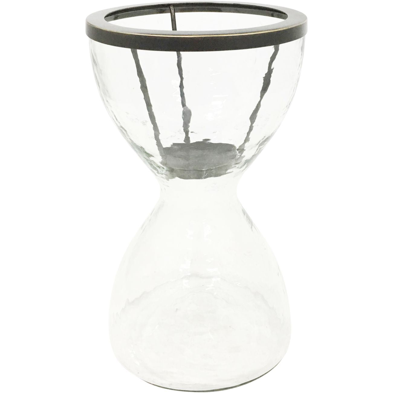 Nautica Hourglass Hurricane Vase