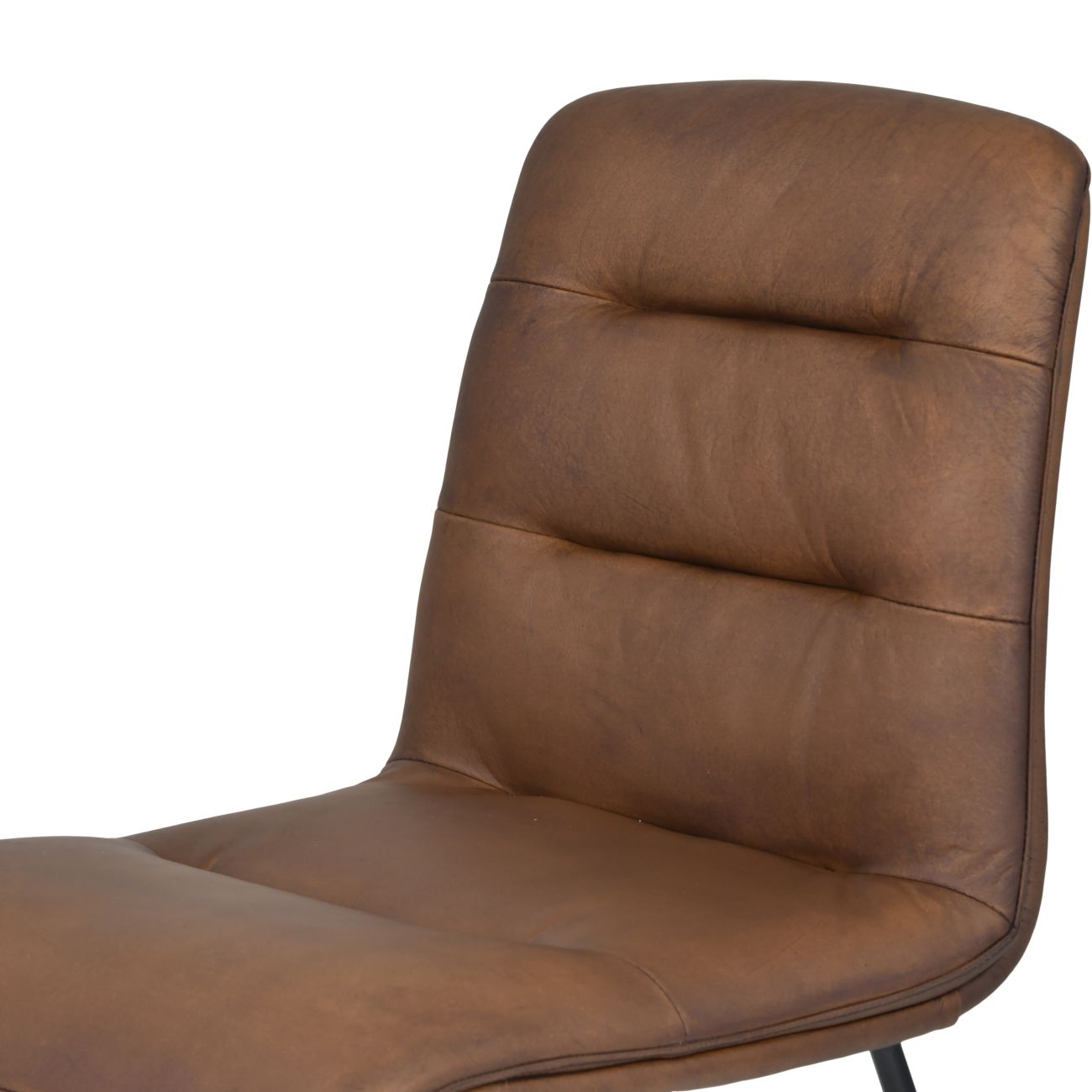 Richmond Dining Chair Light Brown Matt Leather