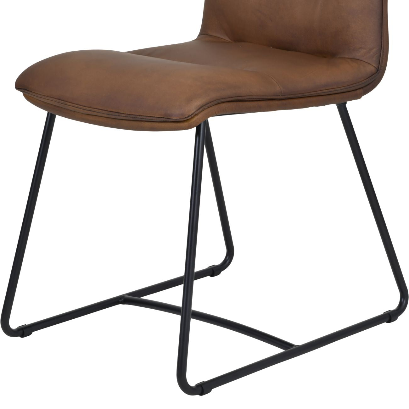 Richmond Dining Chair Light Brown Matt Leather