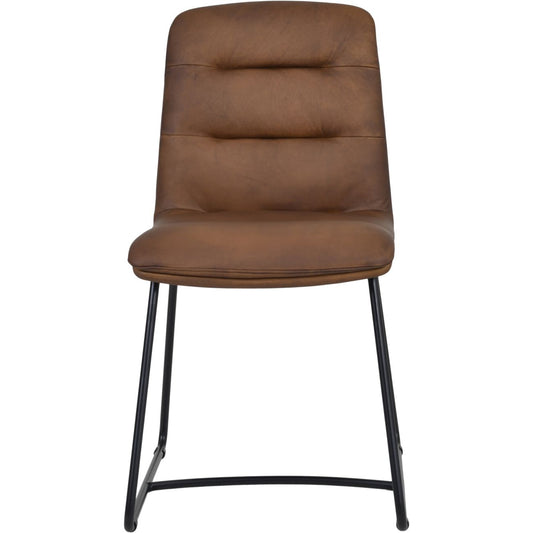 Richmond Dining Chair Light Brown Matt Leather