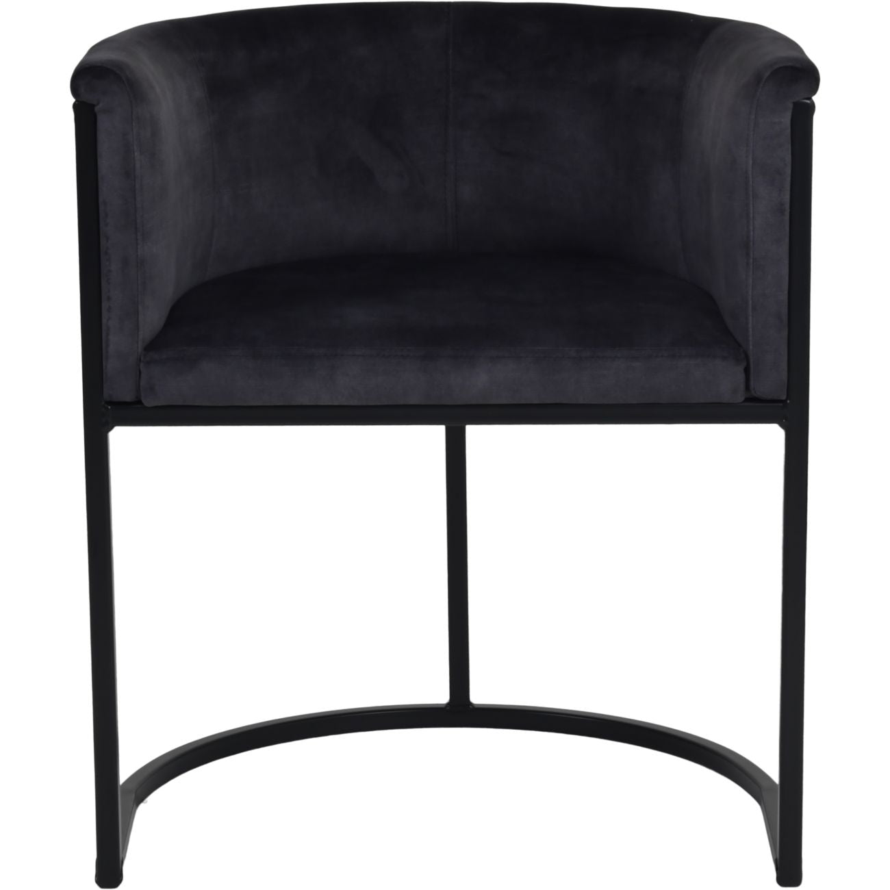 Exquisite Tub Dining Chair Coal Velvet