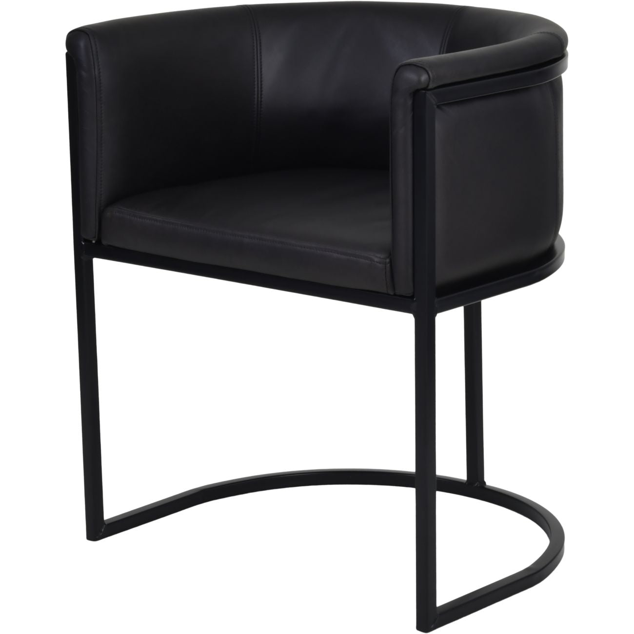 Exquisite Tub Dining Chair Fumee Leather