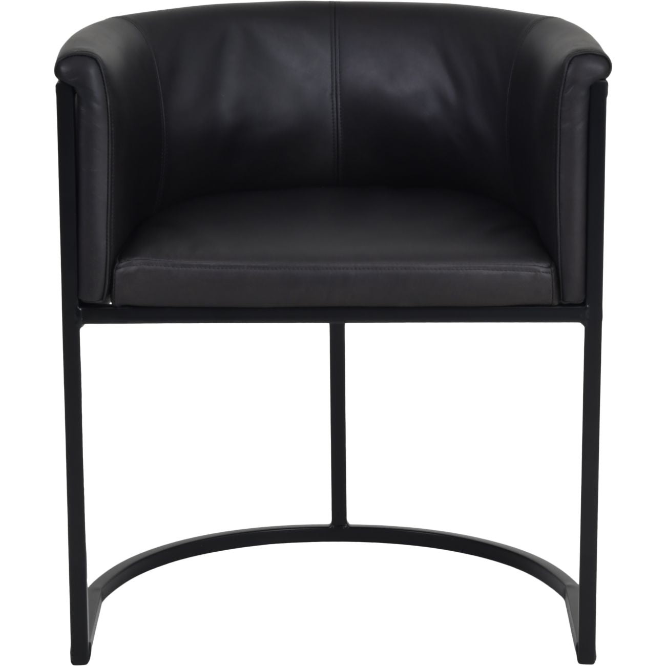 Exquisite Tub Dining Chair Fumee Leather