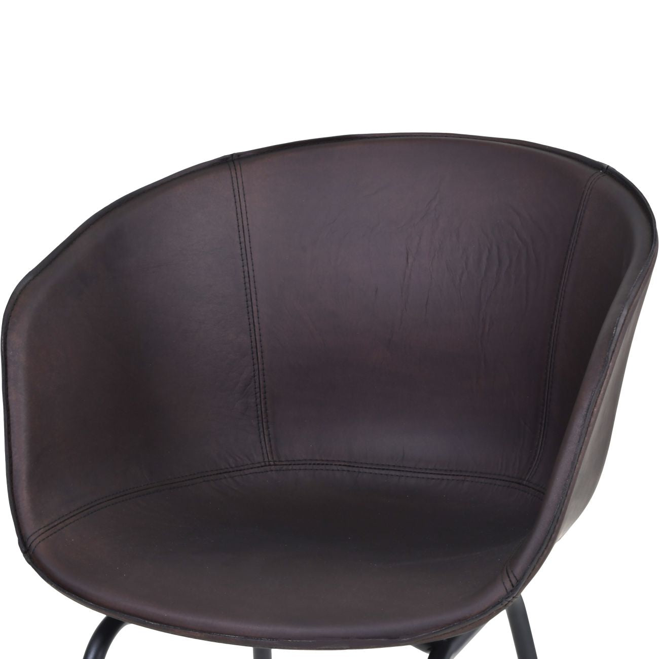 Galaxy Dining Chair Rich Brown Leather