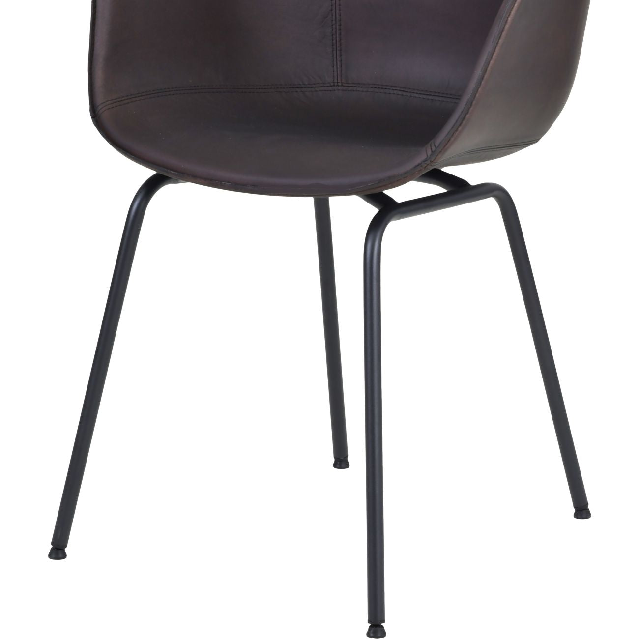 Galaxy Dining Chair Rich Brown Leather