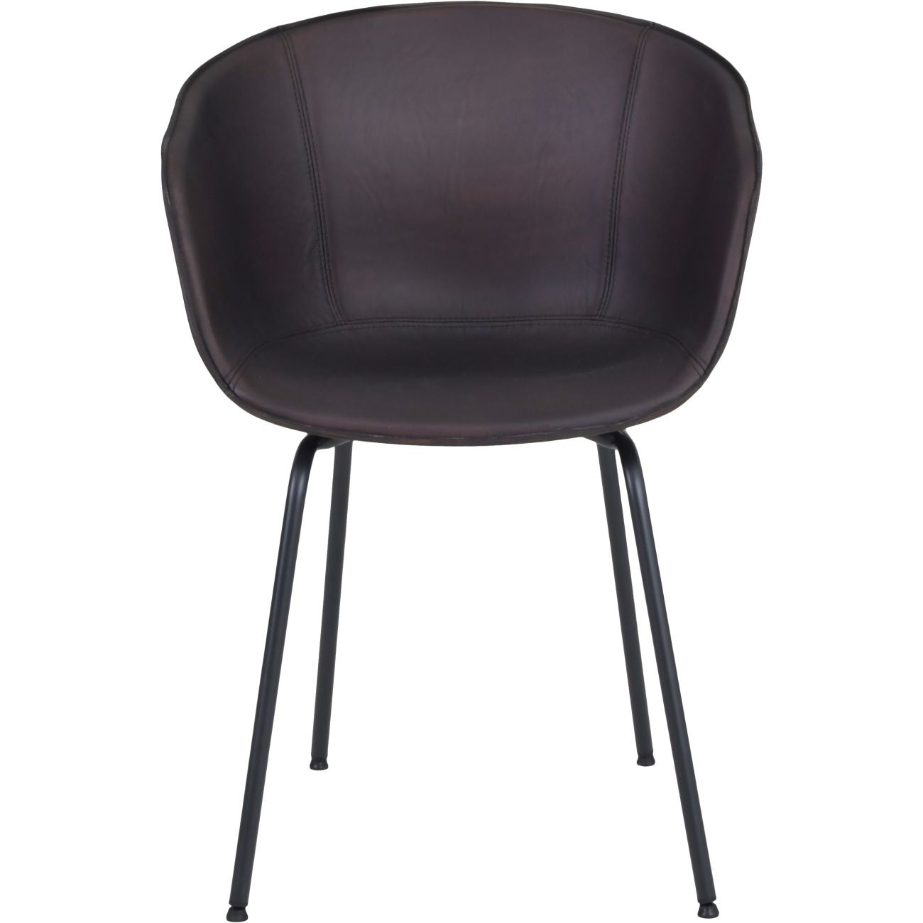 Galaxy Dining Chair Rich Brown Leather