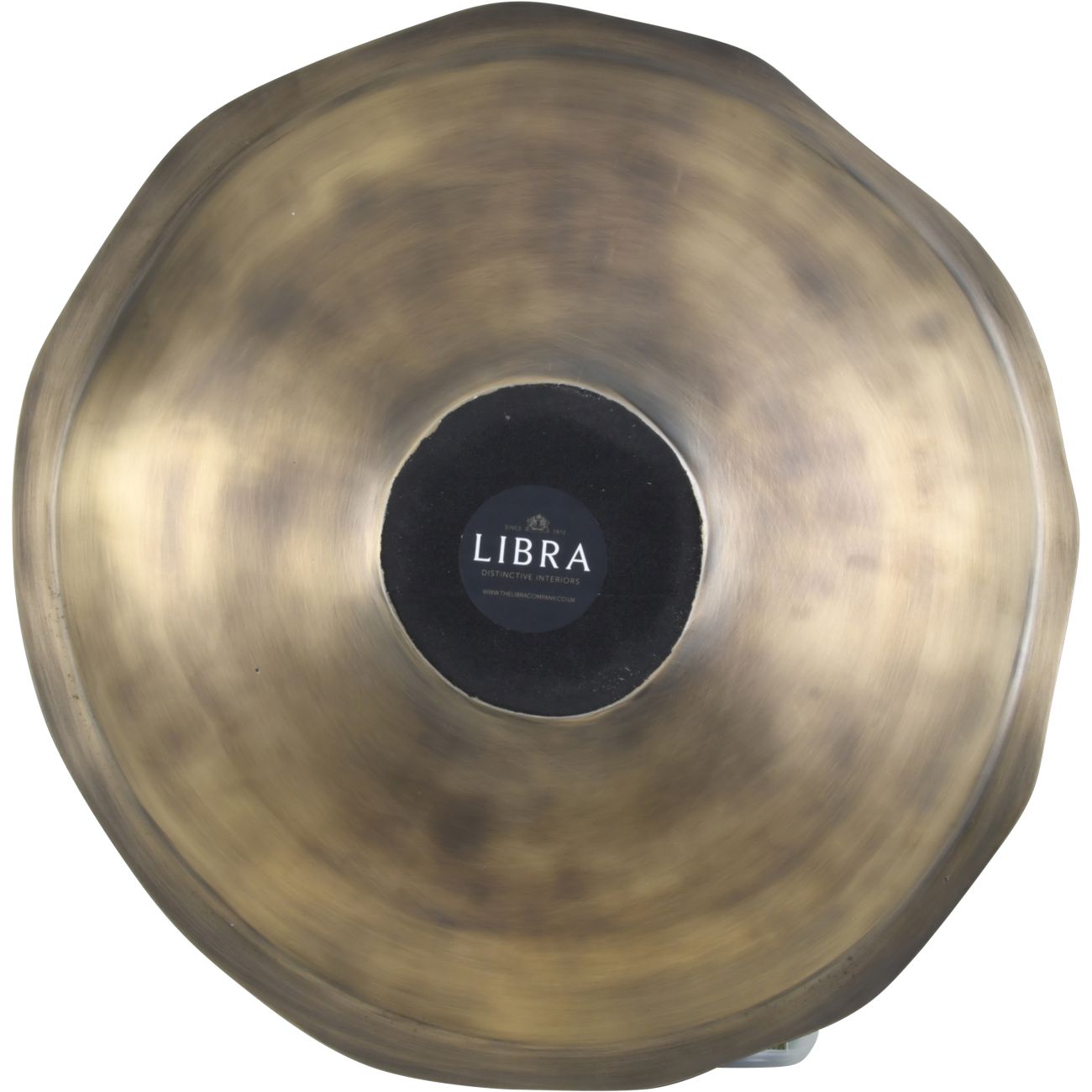 Arizona Cast Aluminium Antique Gold Round Platter with emboss detail