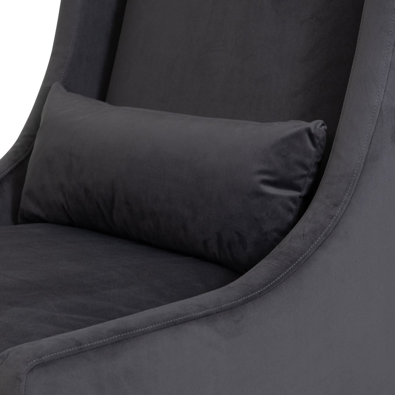 Benson Grey Velvet Occasional Chair