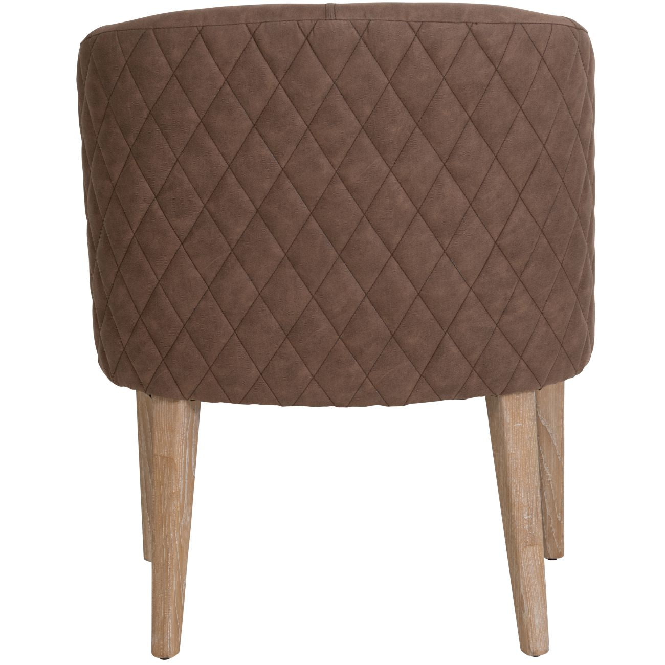 York Tan Tub Dining Chair In Faux Leather