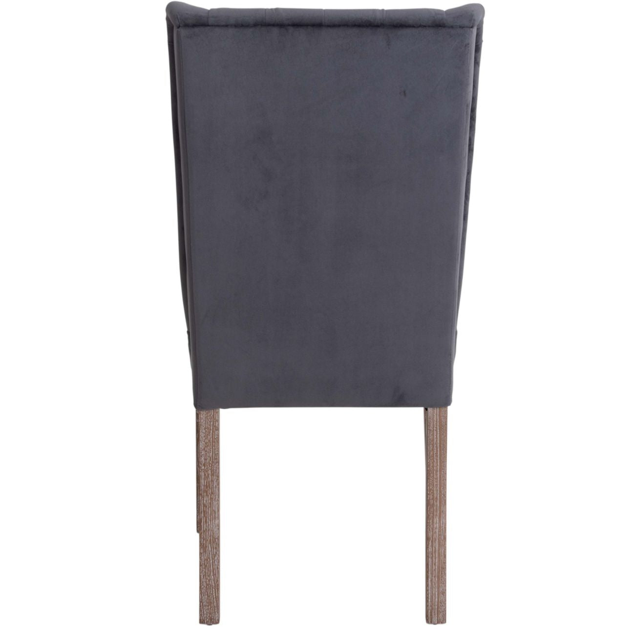 Pair of Richmond Grey Velvet Buttonback Dining Chair