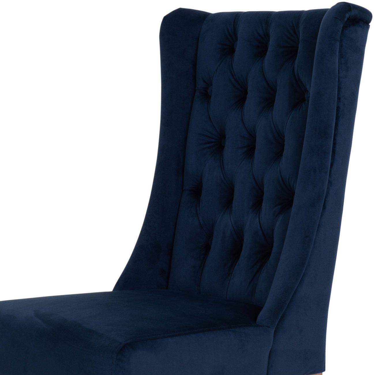 Pair of Richmond Navy Blue Velvet Buttonback Dining Chair