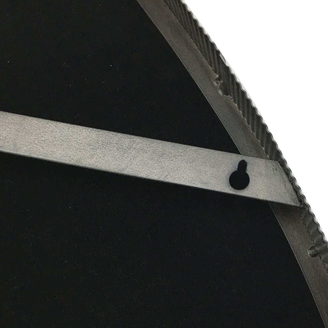 Organic Metal Framed Mirror Oak Wood Finish Small 59x61cm