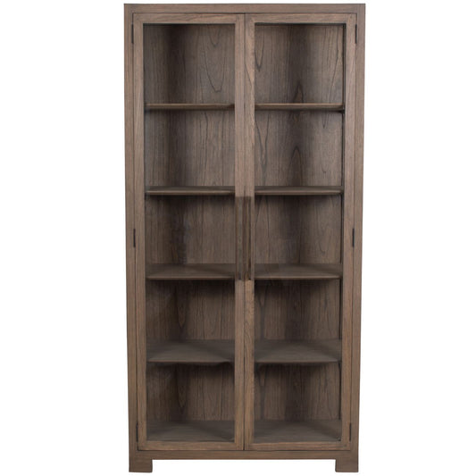 Sheringham Glazed Wooden Two Door Cabinet