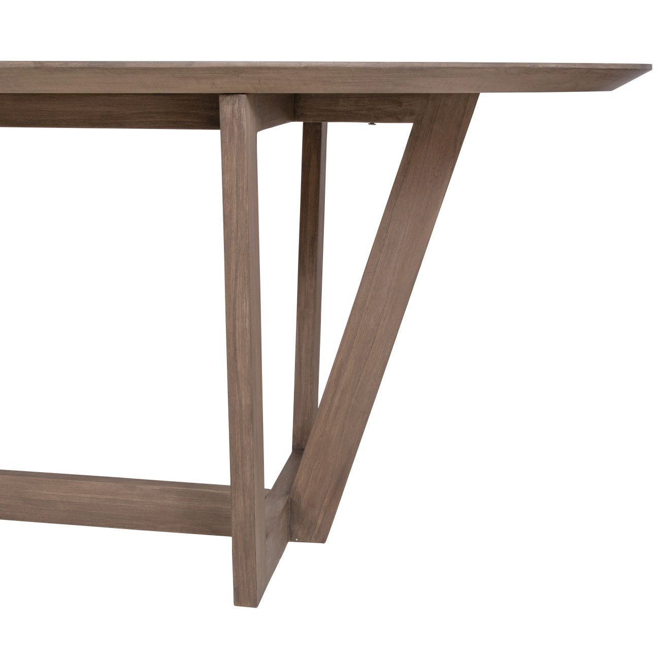 Ovate six seater wooden dining Table