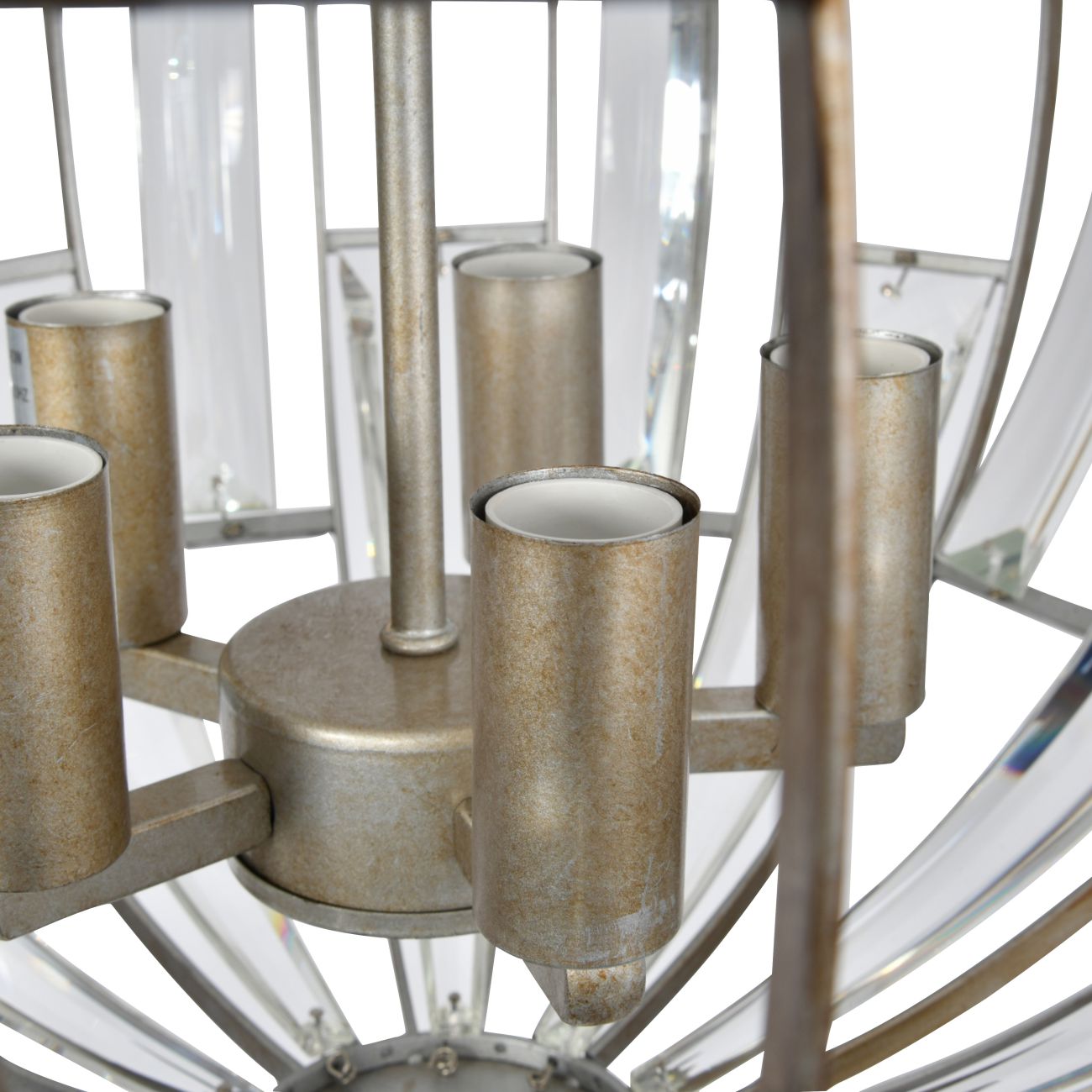 Georgia Aged Silver Pendant Chandelier