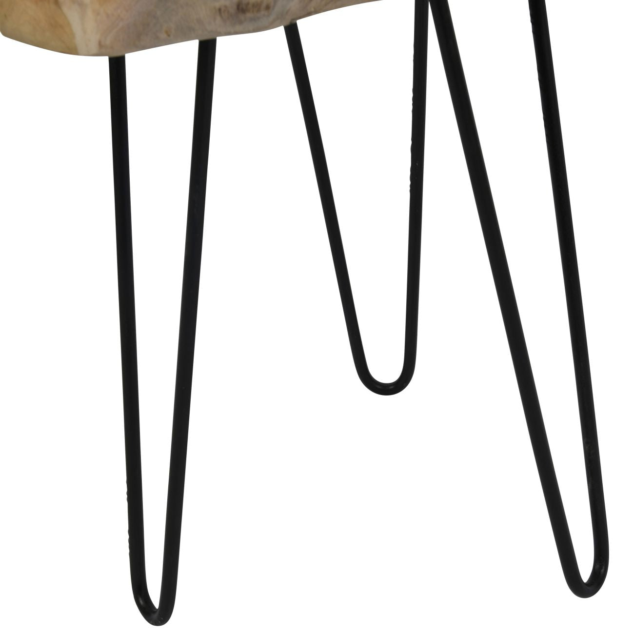 Raw Edge Wooden Side Table Small