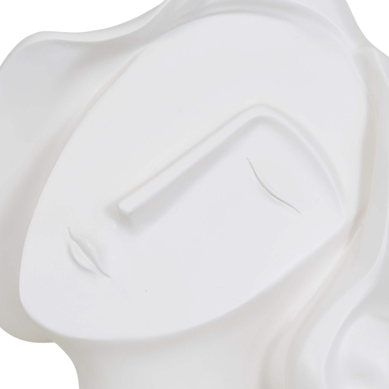 Art Deco Lady Face Resin Sculpture