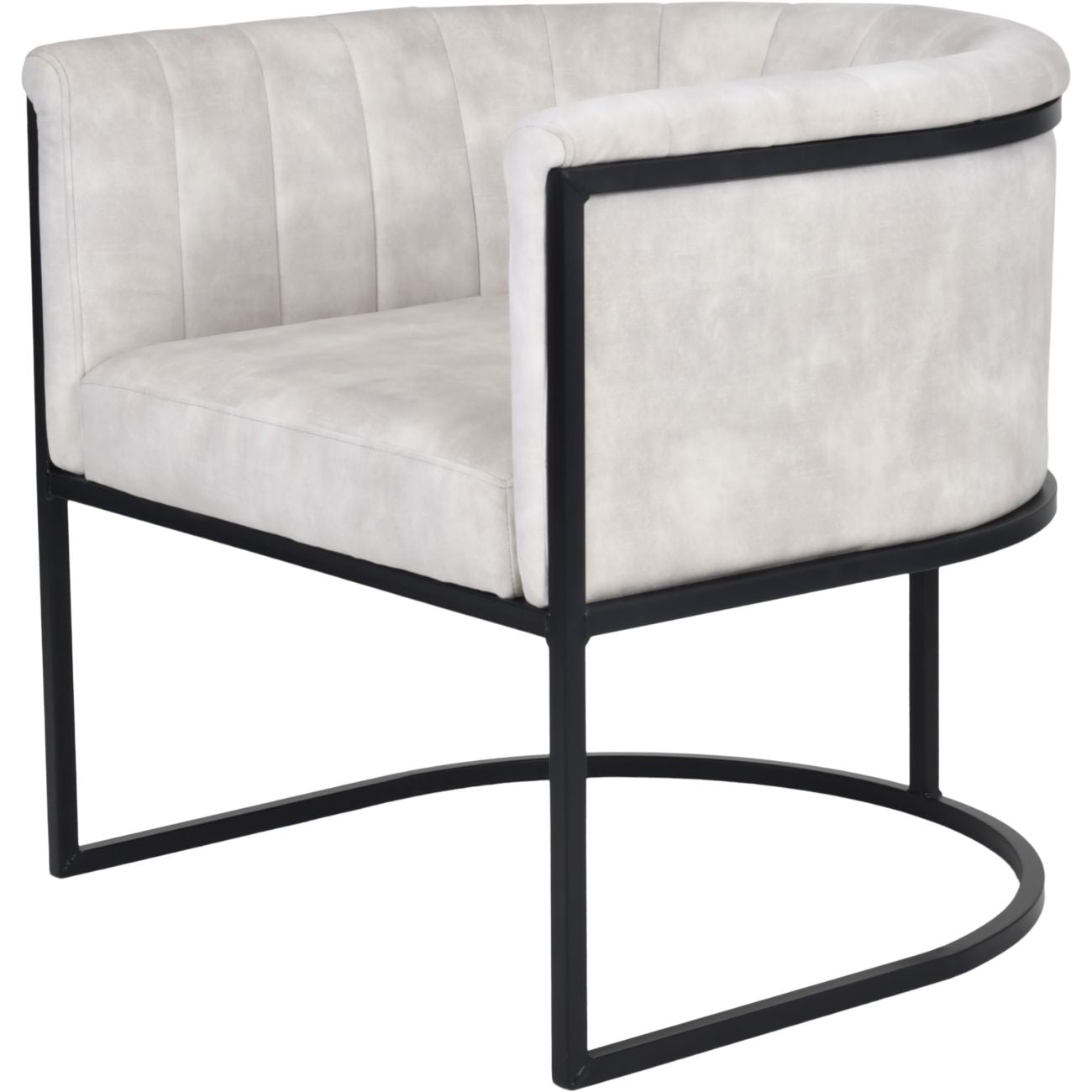 Enigma Club Chair Ivory Velvet