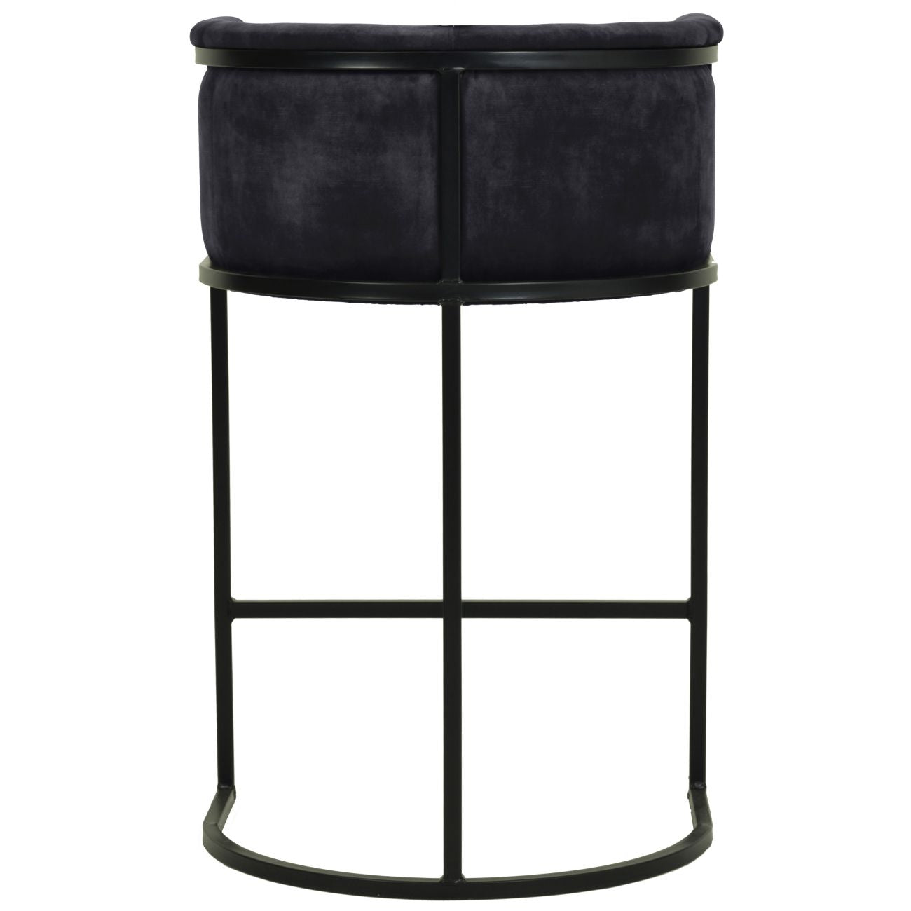 Exquisite Bar Stool Coal Velvet