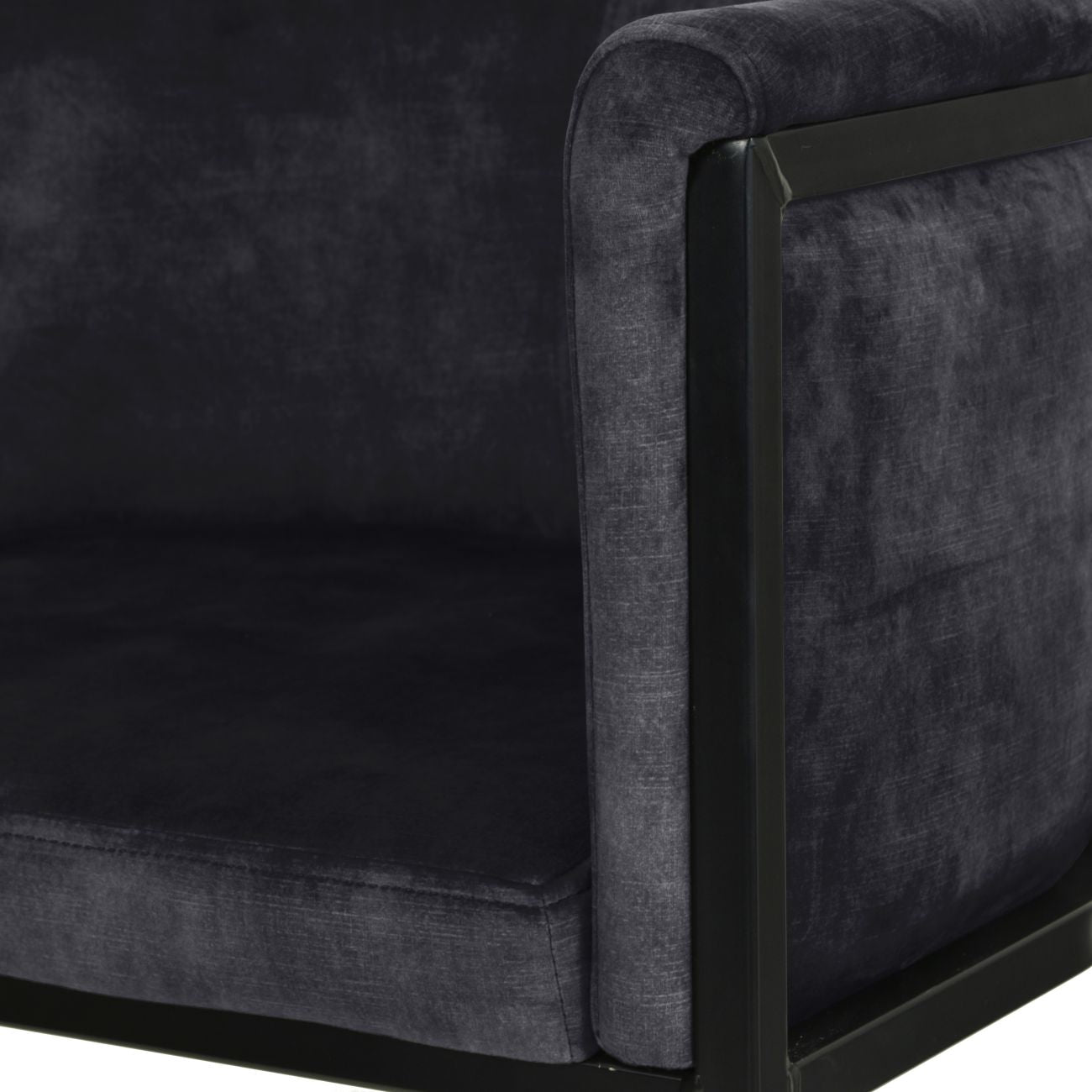 Exquisite Bar Stool Coal Velvet