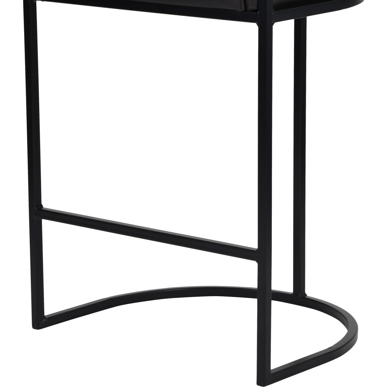 Exquisite Bar Stool Coal Velvet