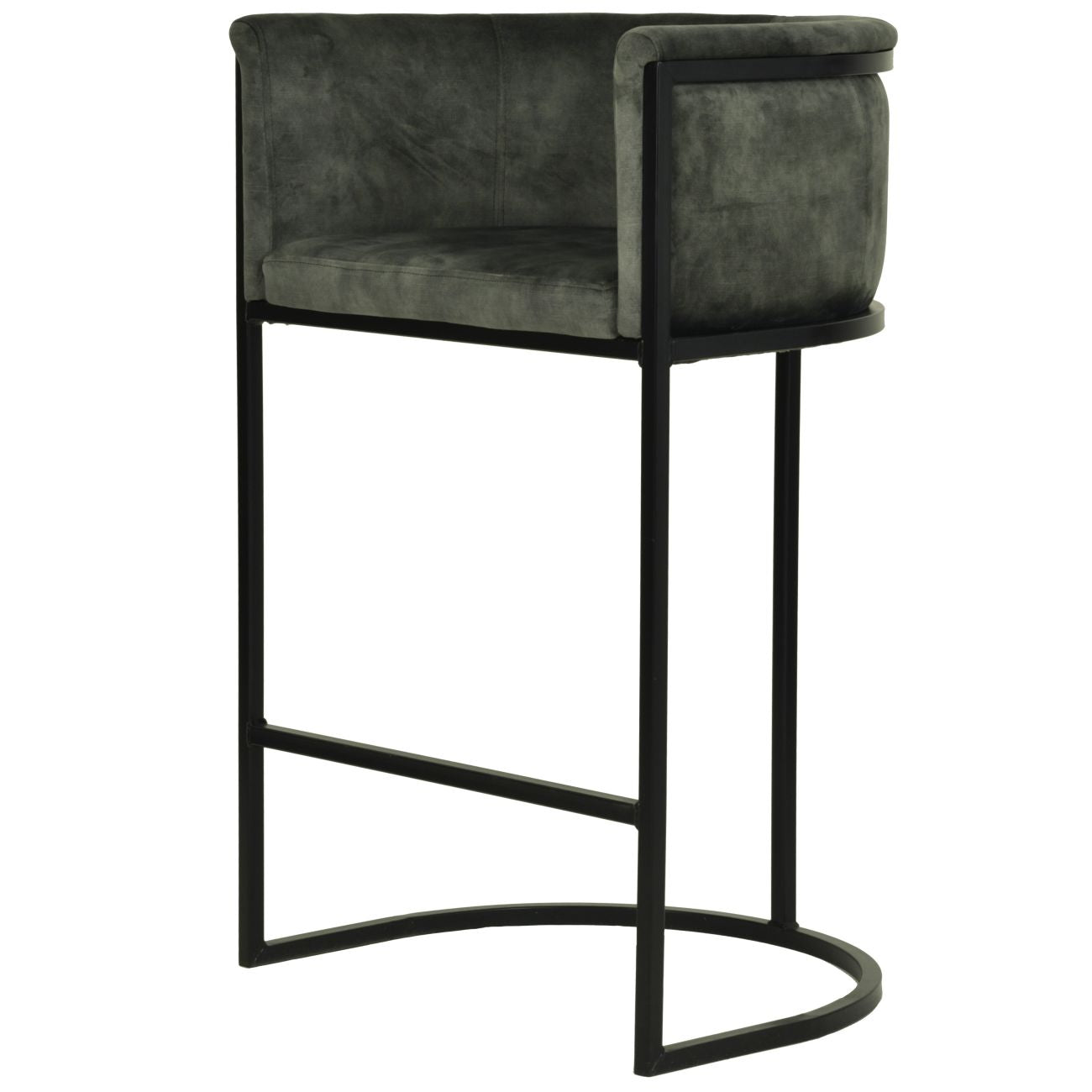 Exquisite Bar Stool Jade Velvet