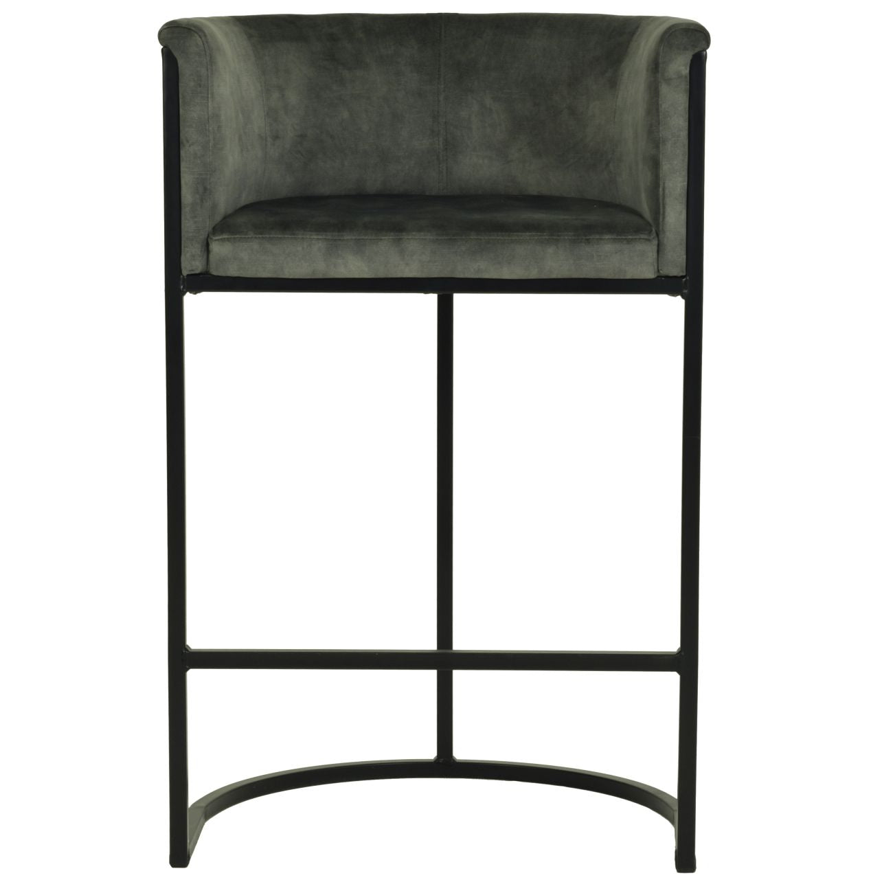 Exquisite Bar Stool Jade Velvet