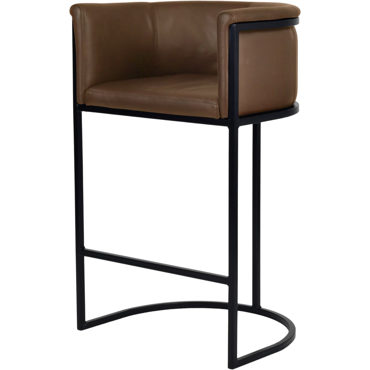 Exquisite Bar Stool Light Olive Leather