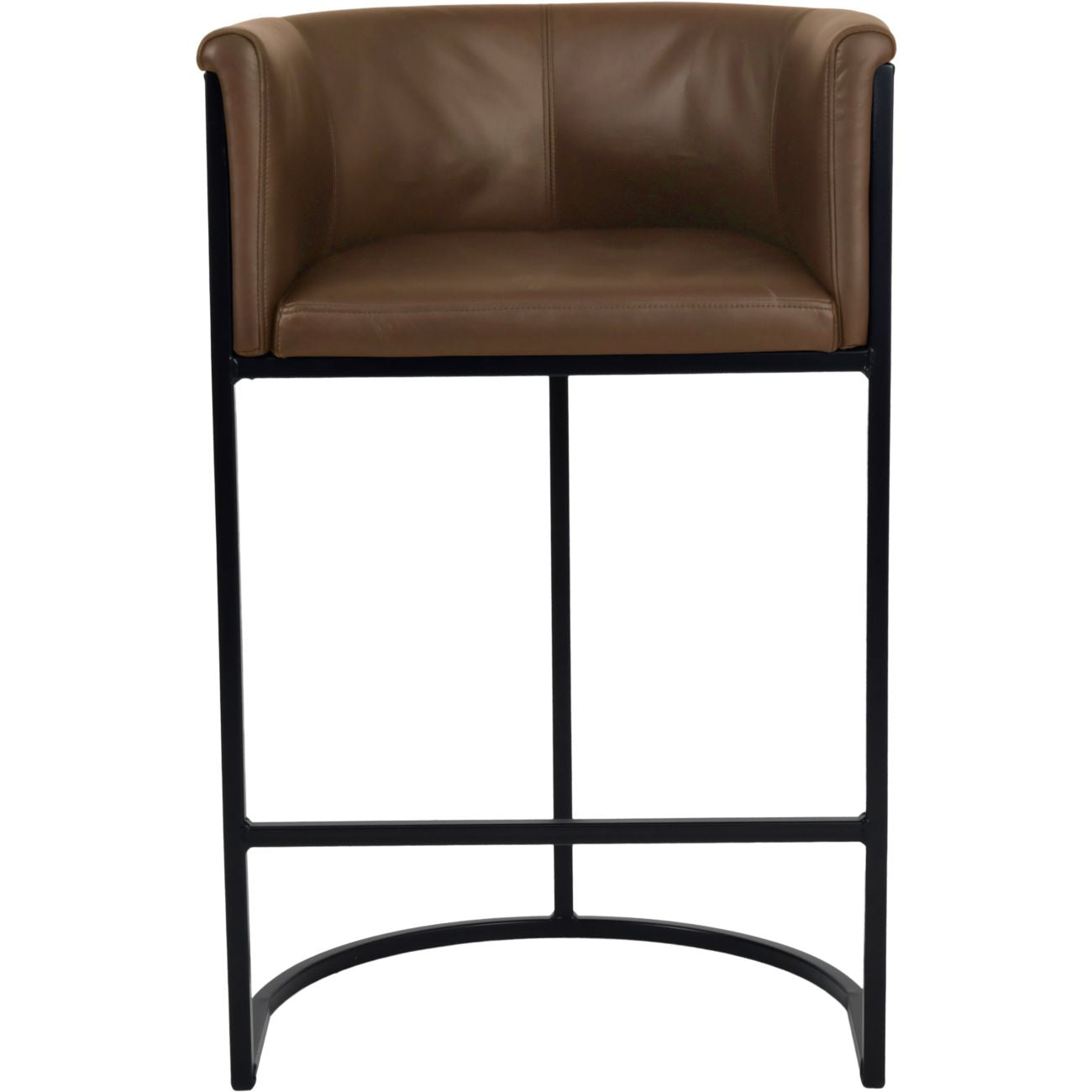 Exquisite Bar Stool Light Olive Leather