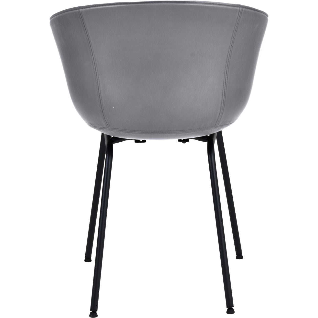 Galaxy Dining Chair Concrete Colour Leather