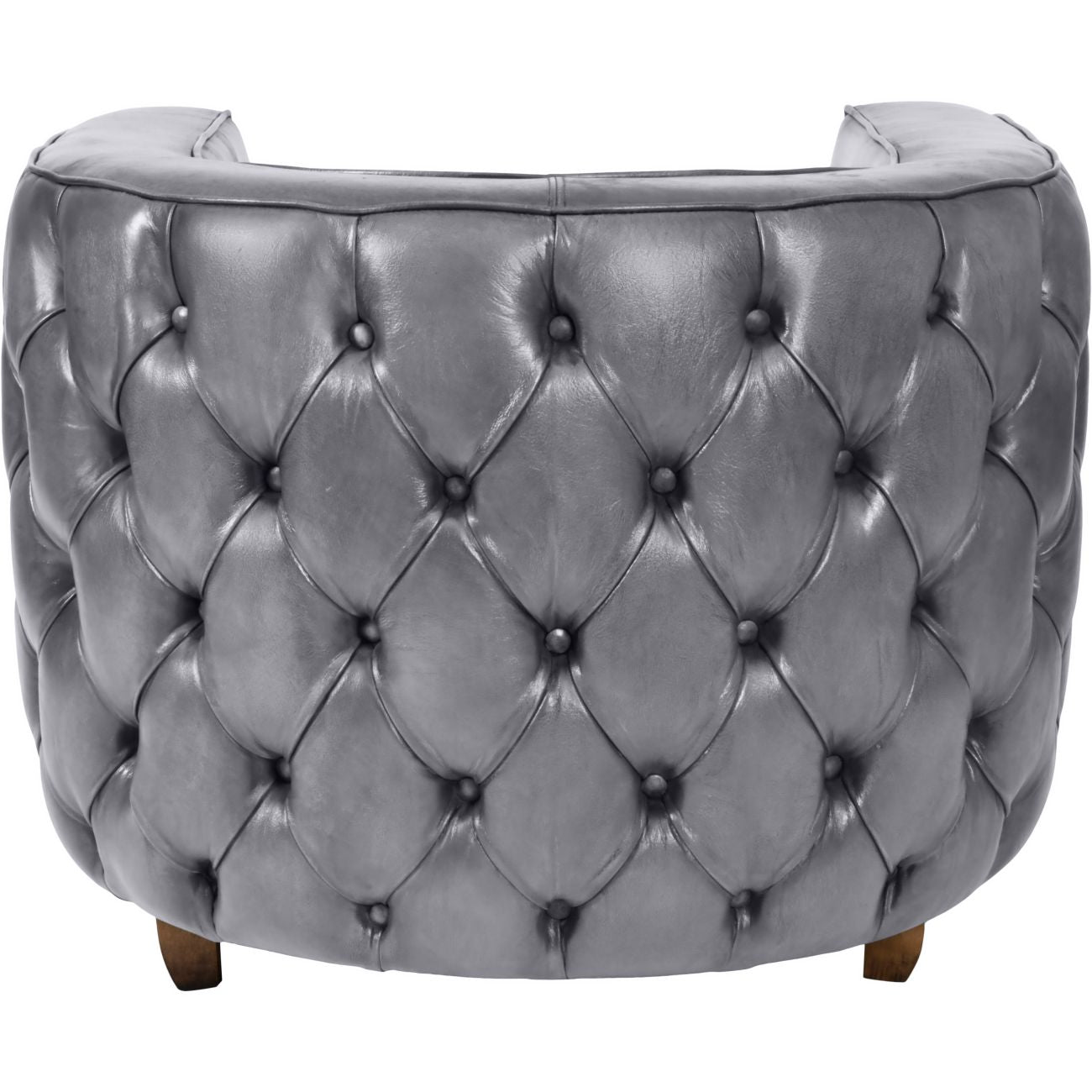 Helix Chester Club Chair Concrete Leather