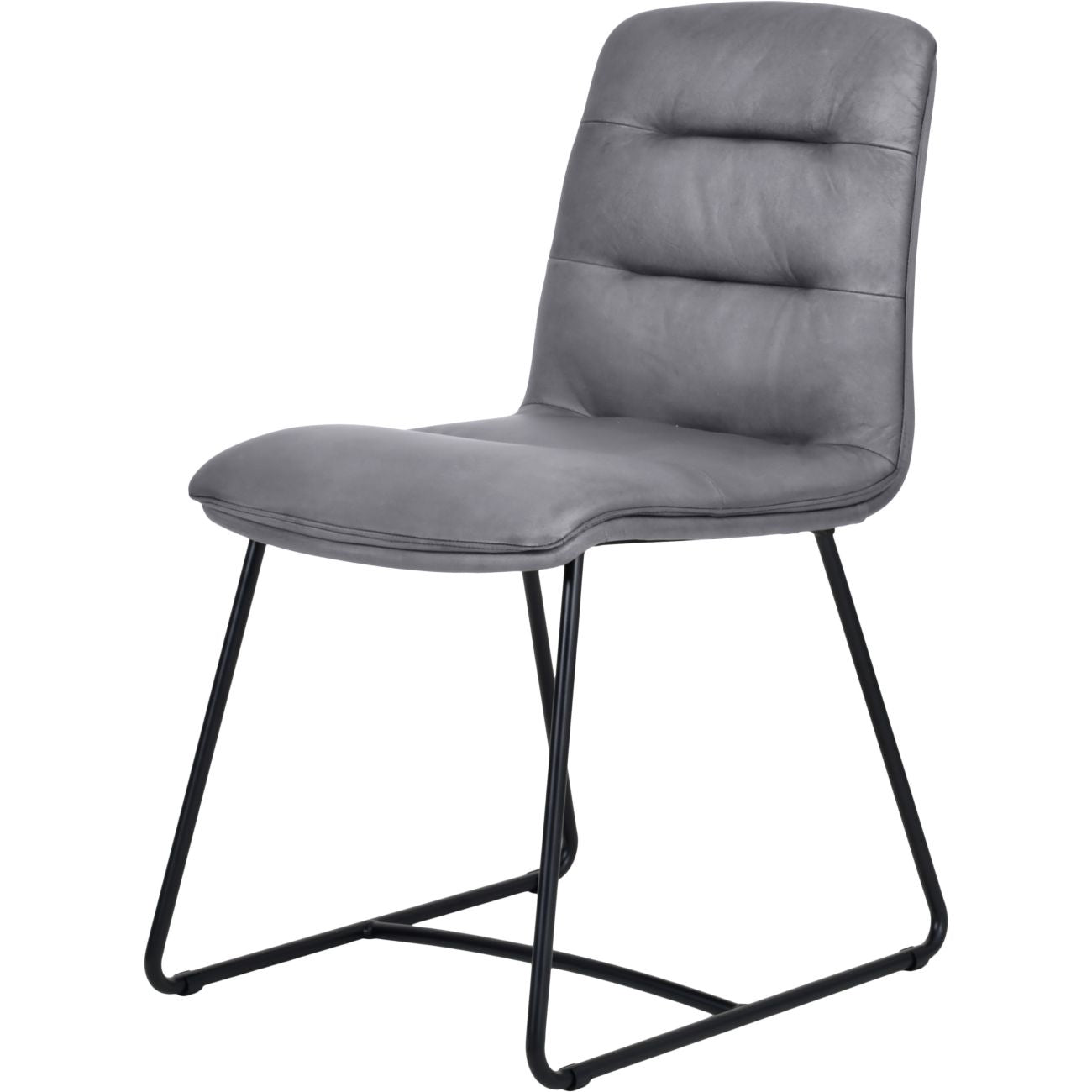 Richmond Dining Chair Concrete Colour Leather