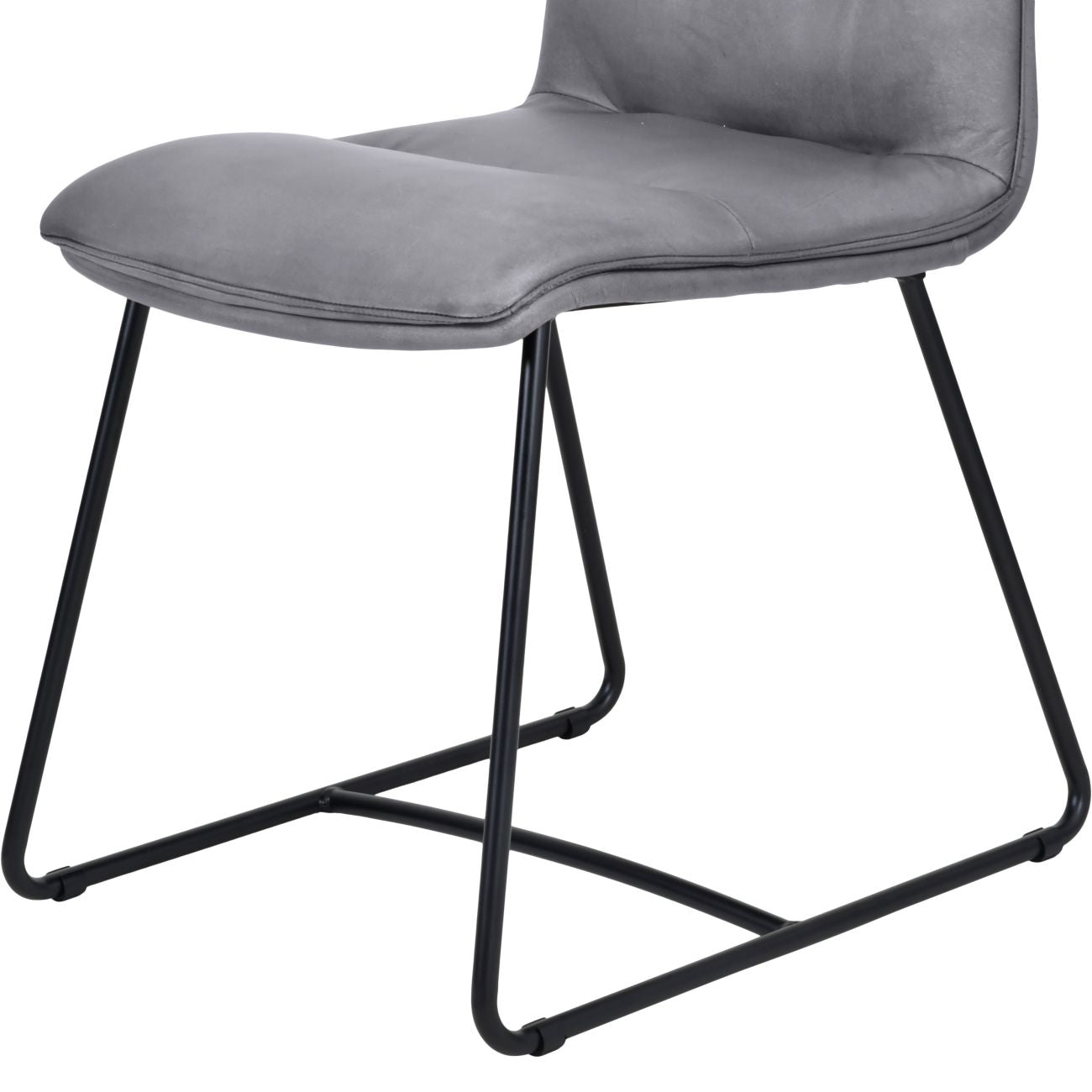 Richmond Dining Chair Concrete Colour Leather