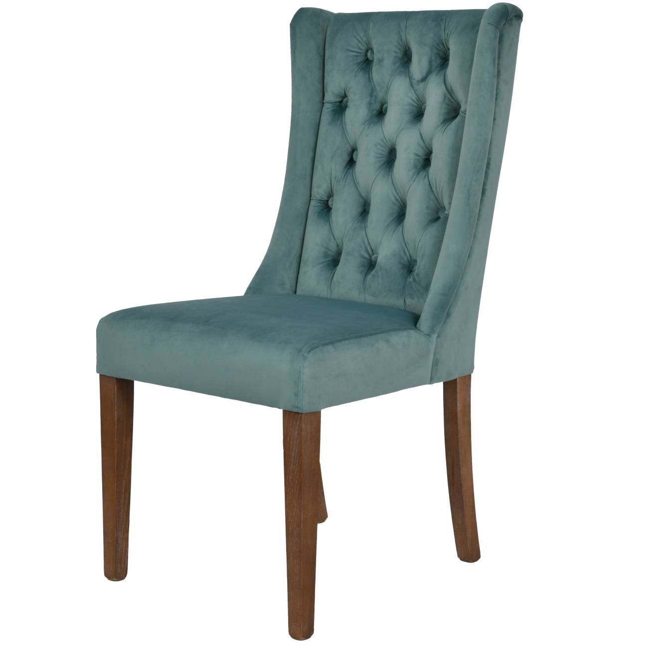 Pair of Richmond Blue Velvet Buttonback Dining Chair