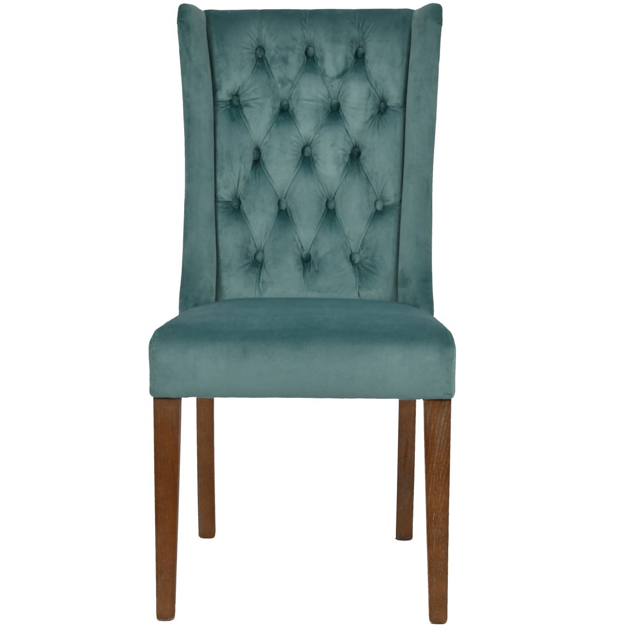 Pair of Richmond Blue Velvet Buttonback Dining Chair