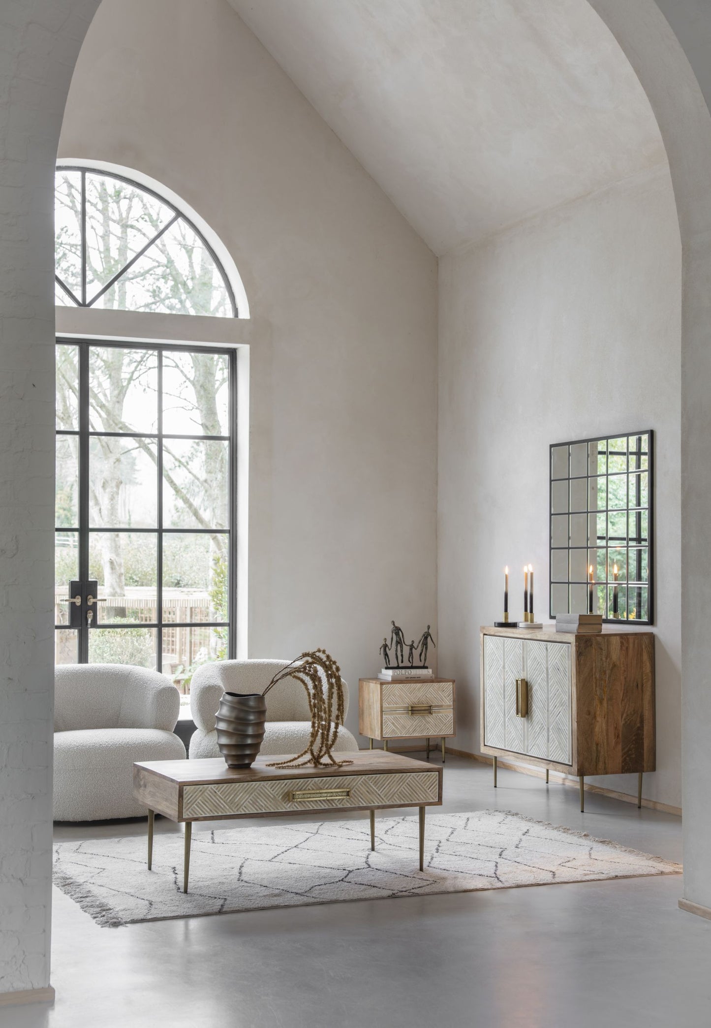 Contour Medium Antique Nickel Aluminium Vase