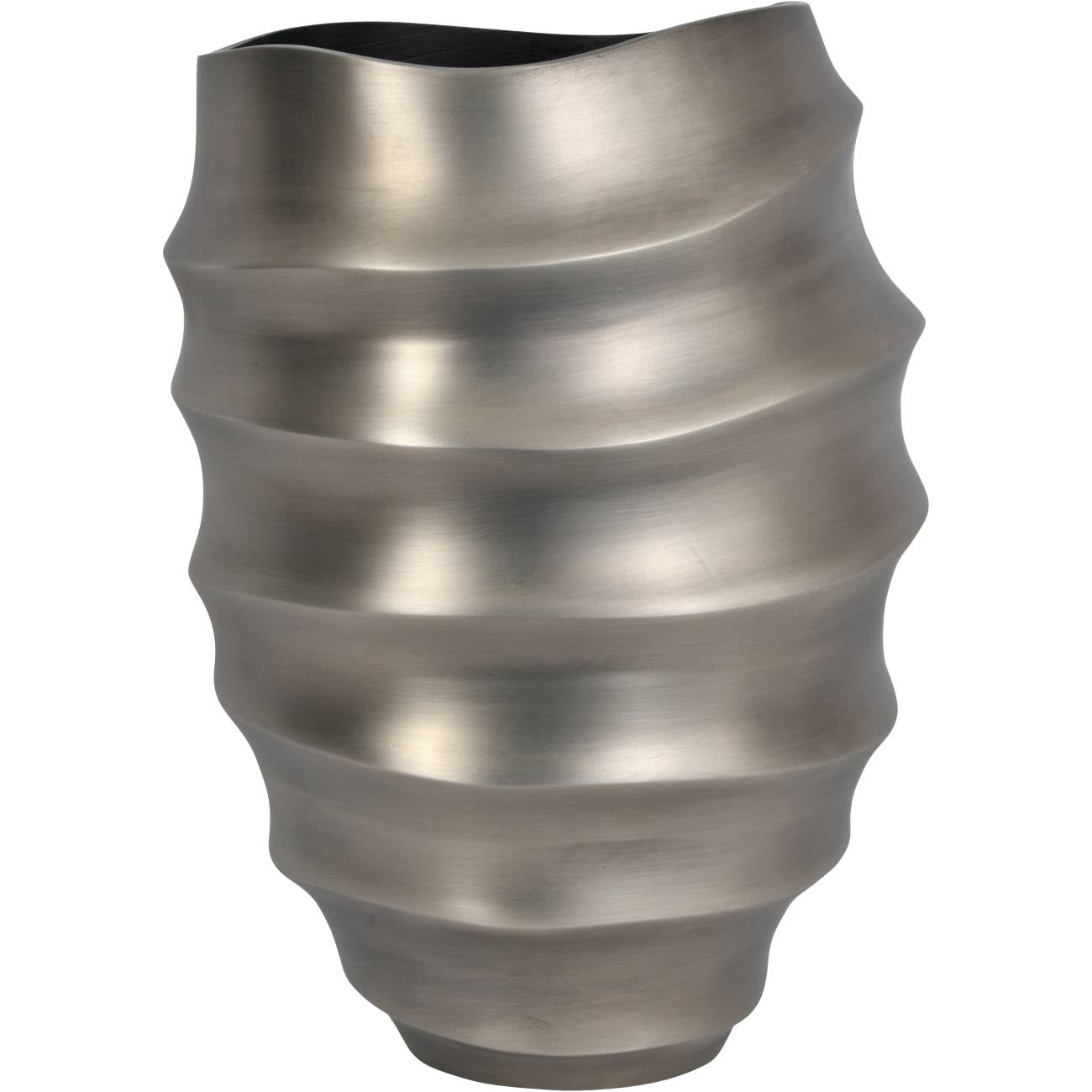 Contour Medium Antique Nickel Aluminium Vase