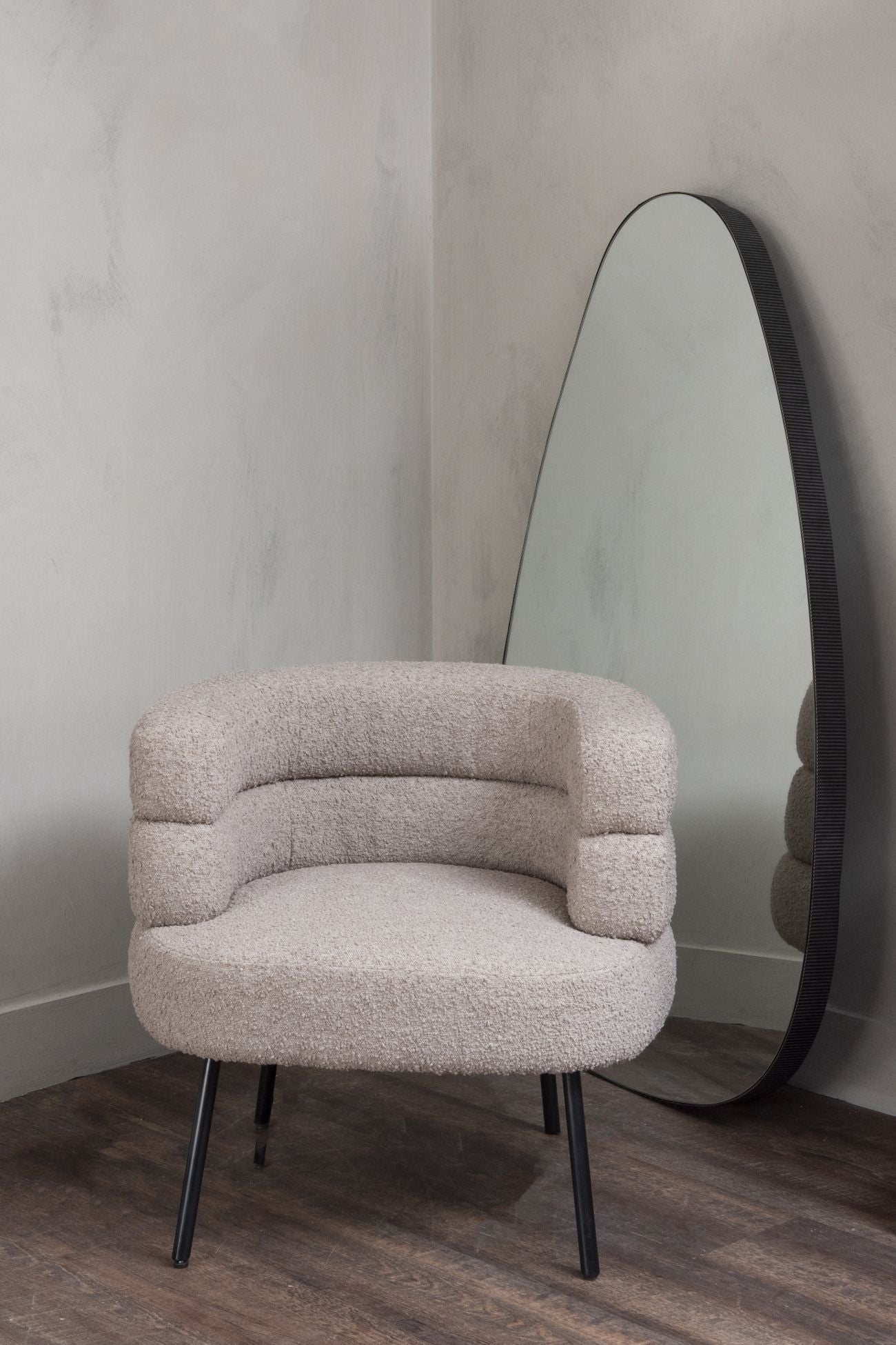 Skye Occasional Chair in Boucle Taupe