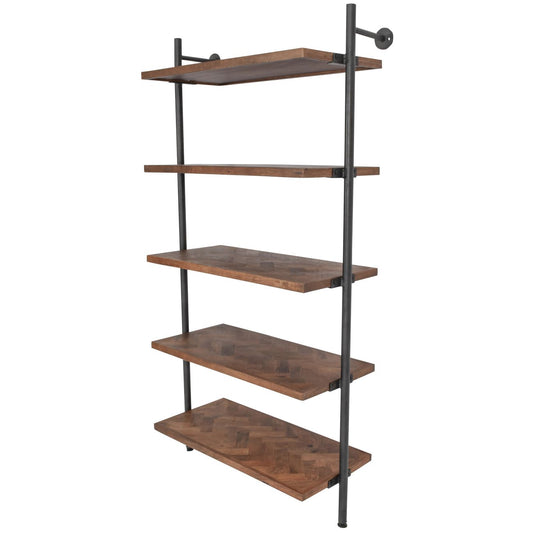 Burnham Herringbone top Ladder Shelving Unit