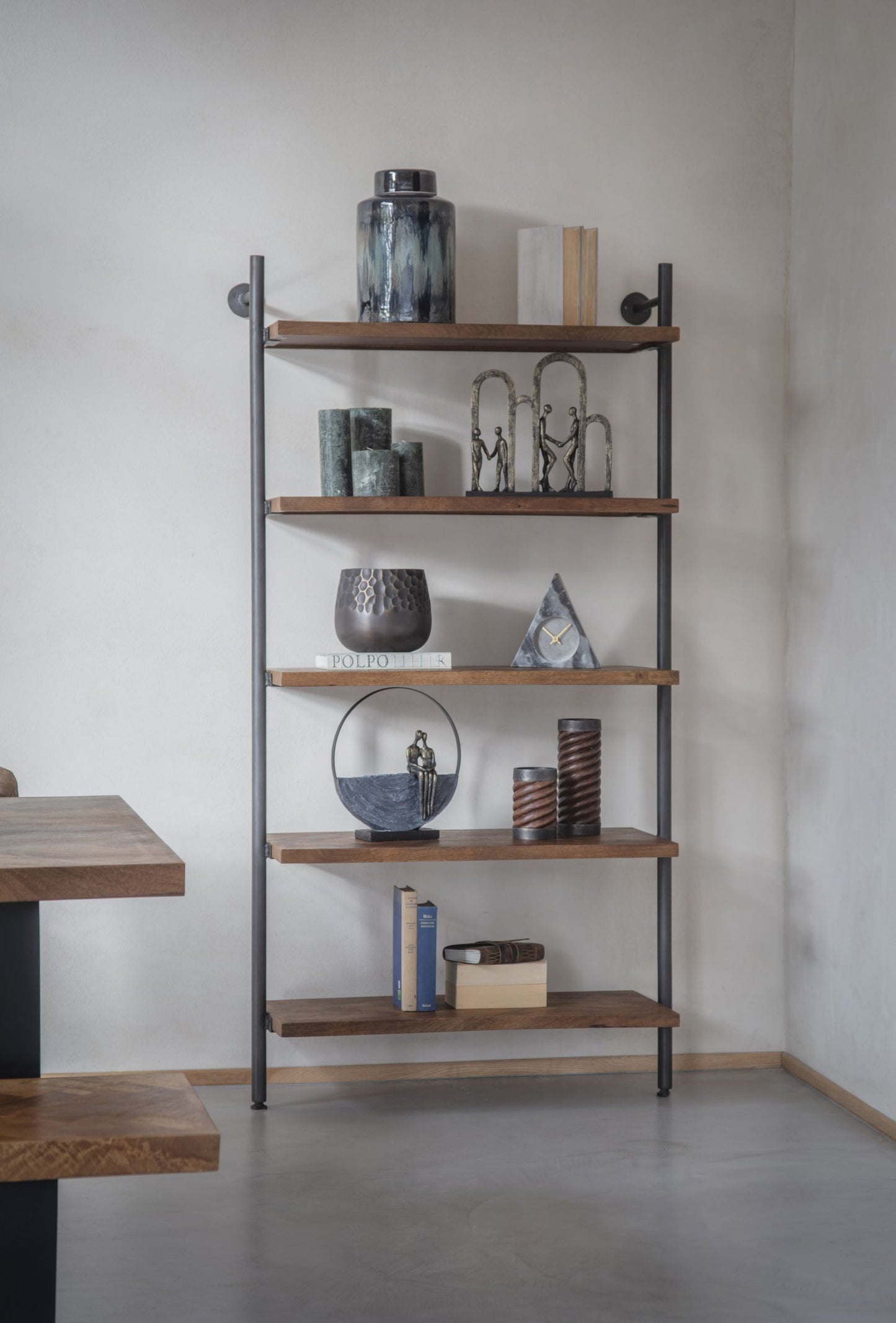 Burnham Herringbone top Ladder Shelving Unit