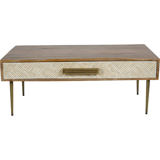 Linden Bone and Mango wood Coffee Table