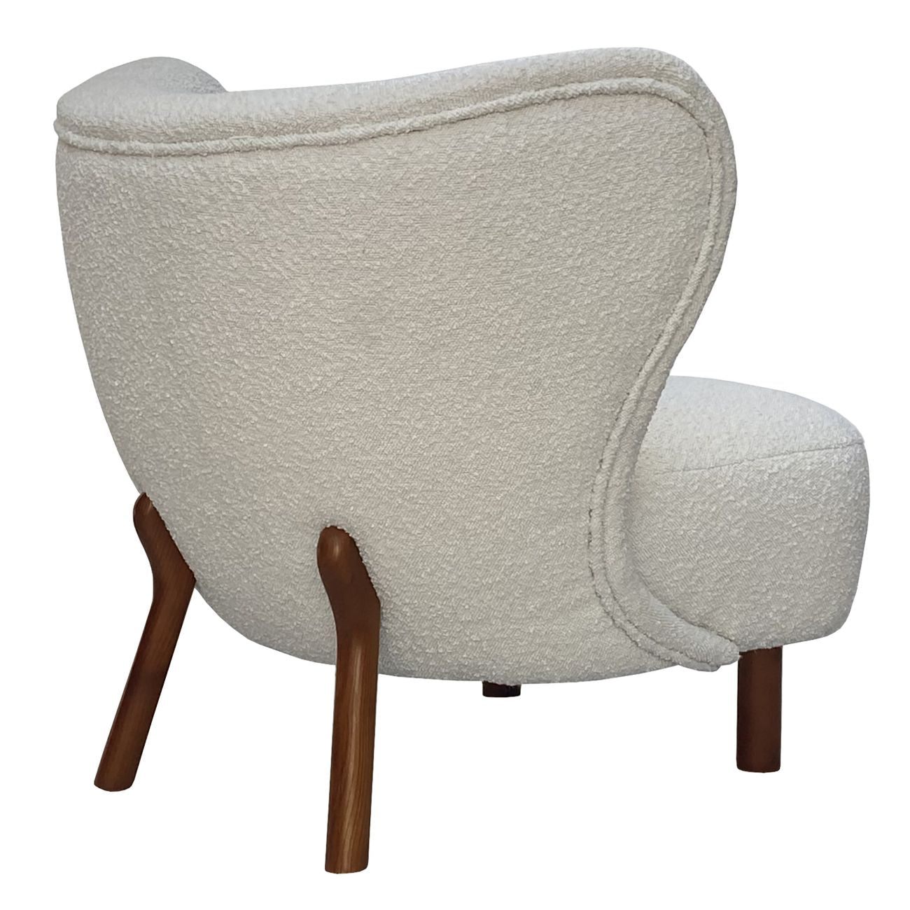 Lewis Wingback Occasional Chair Cream Boucle