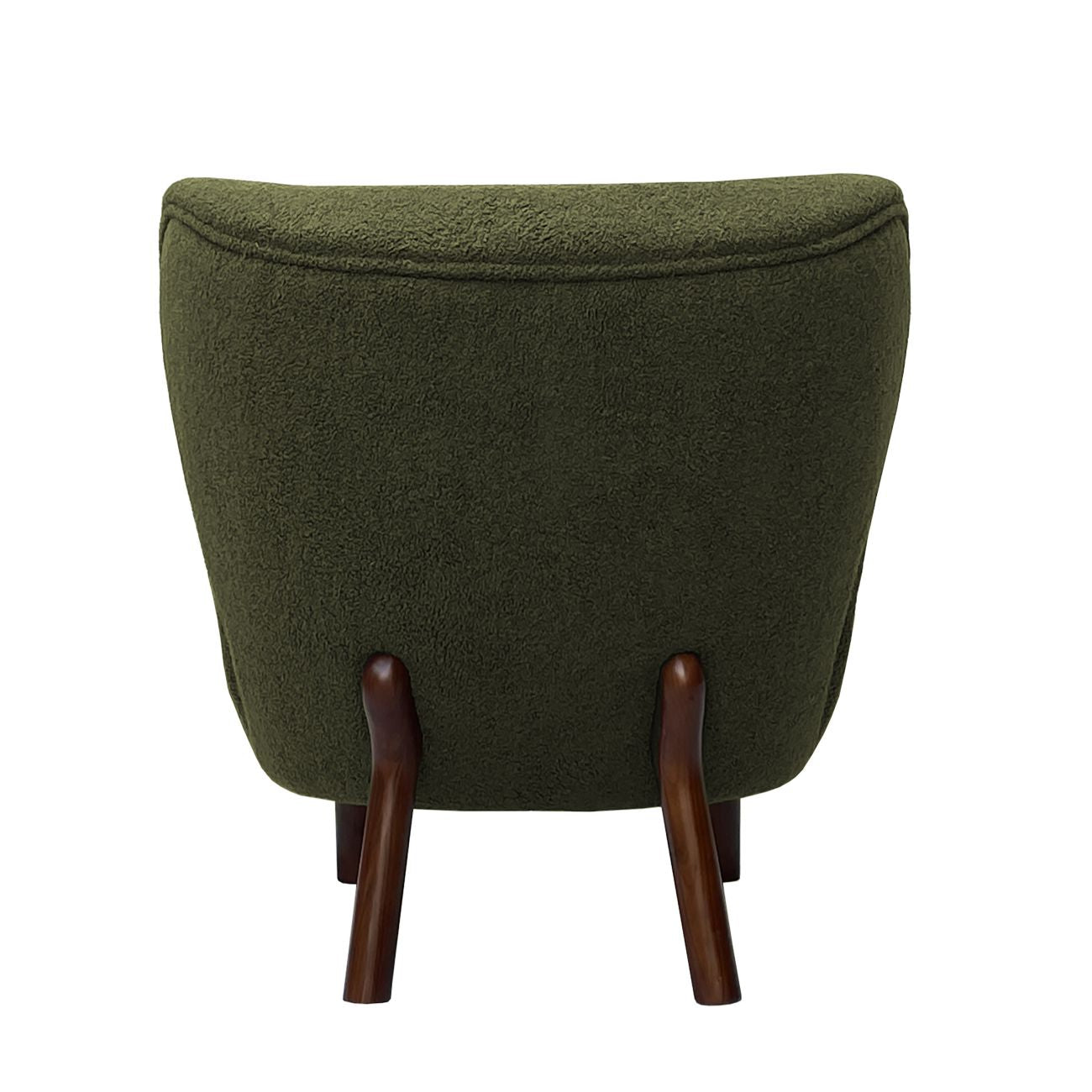 Lewis Wingback Occasional Chair Hunter Green Boucle