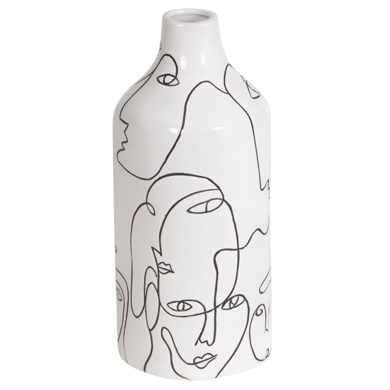 Linework Face Vase