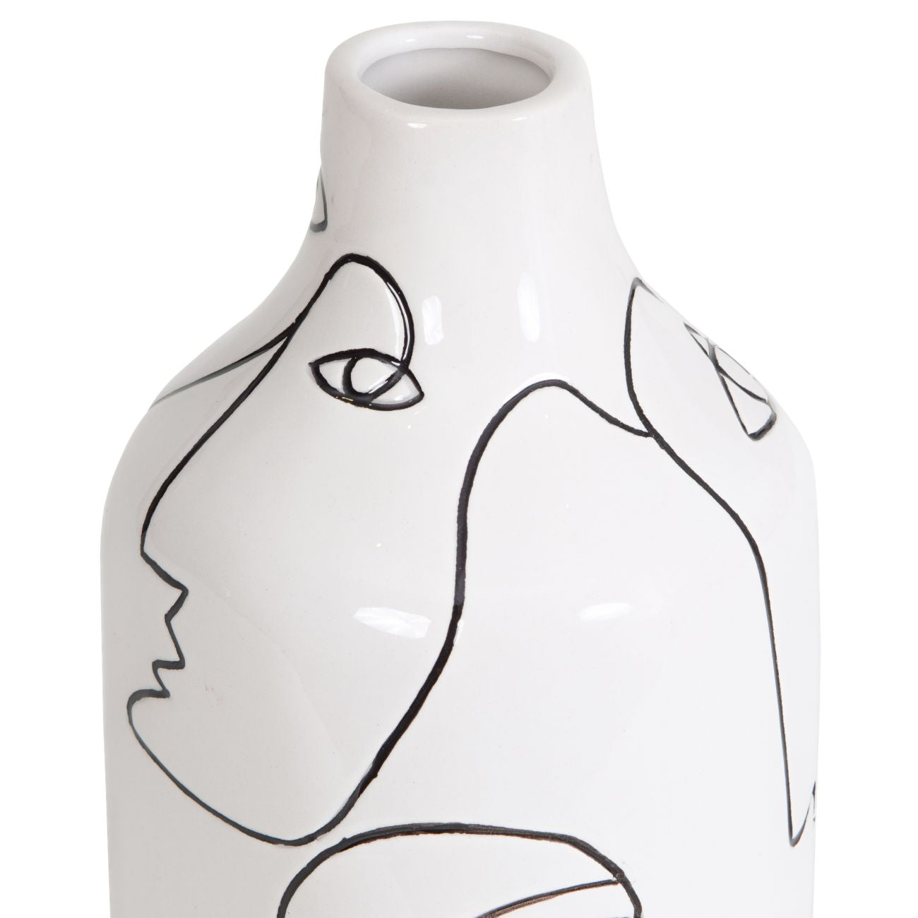 Linework Face Vase