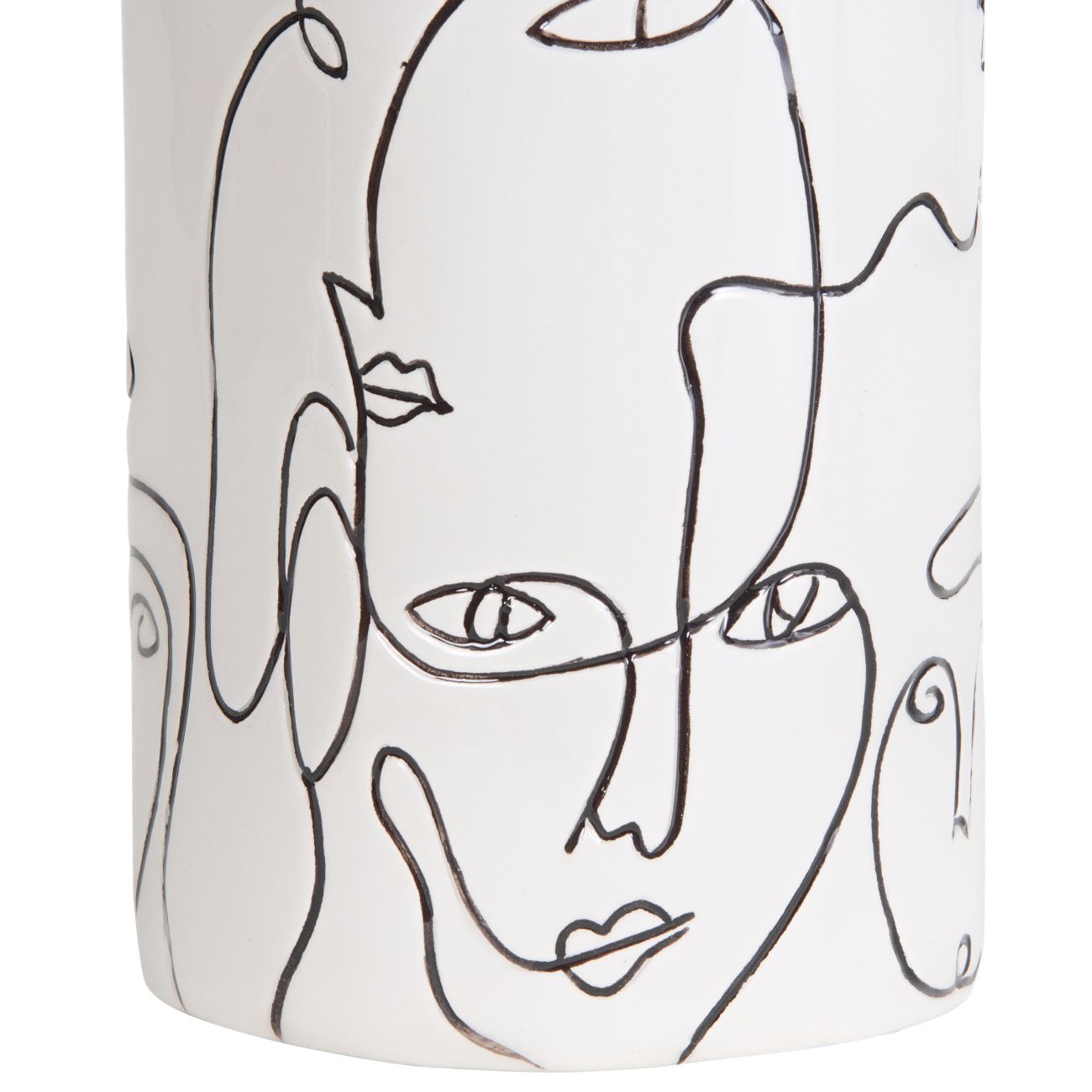 Linework Face Vase