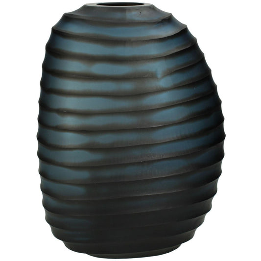 Cantelupe Blue Glass Vase 23x18x30cm