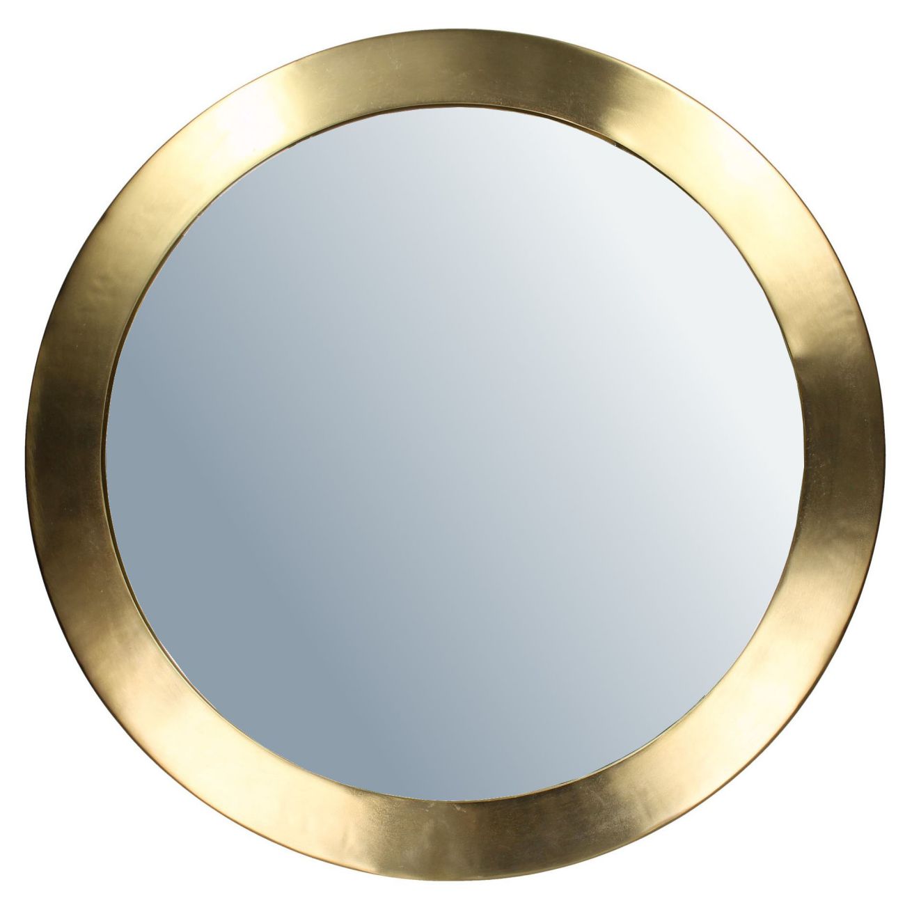 Aphrodite Gold Metal Round Mirror Large 50x10x50cm